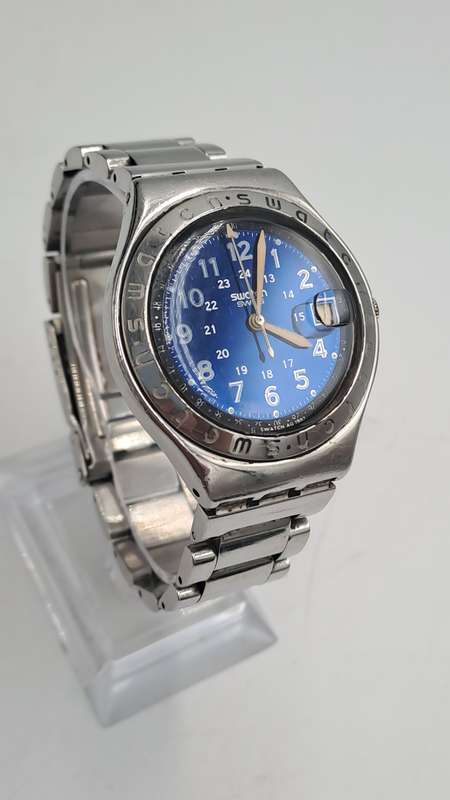 Pre-Owned Swiss Made Swatch AG 1993 Men's Quarts watch -Working-Stainless Steel