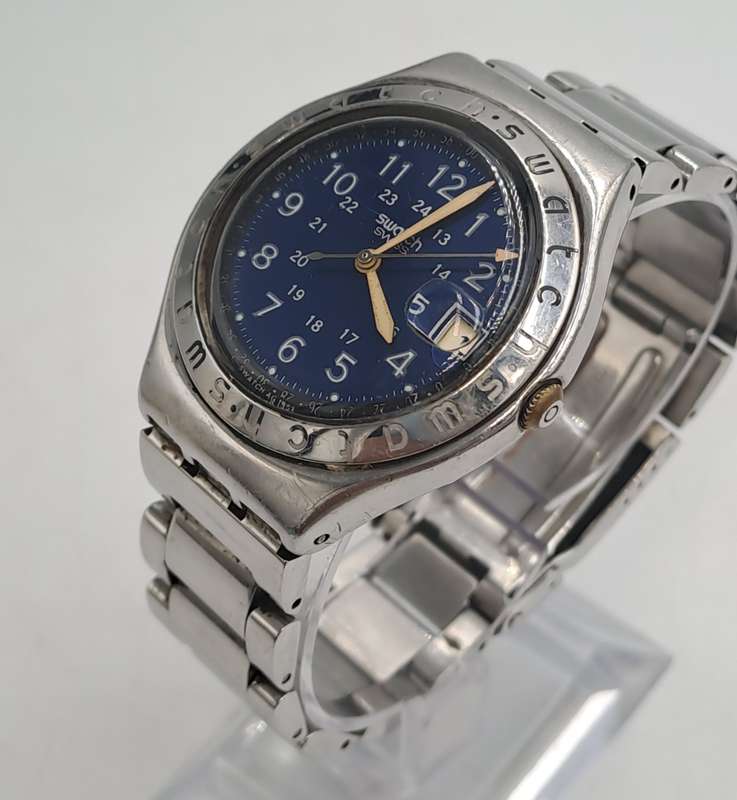 Pre-Owned Swiss Made Swatch AG 1993 Men's Quarts watch -Working-Stainless Steel