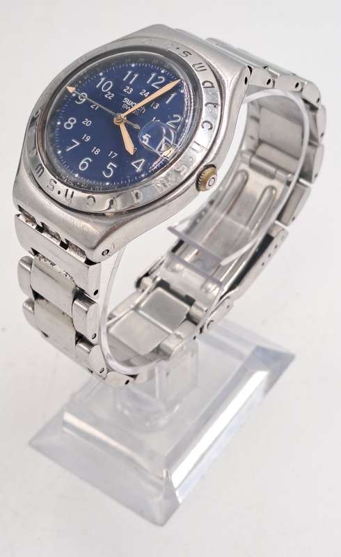 Pre-Owned Swiss Made Swatch AG 1993 Men's Quarts watch -Working-Stainless Steel