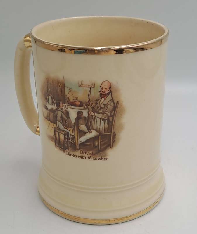 Vintage Arthur Wood Porcelain Tankard No 3752 Mary and the Fat Boy.