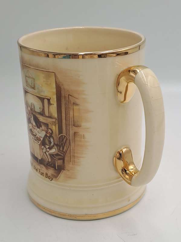 Vintage Arthur Wood Porcelain Tankard No 3752 Mary and the Fat Boy.