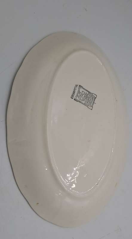 Vintage GRINDLEY Creampetal Gravy Boat with Saucer
