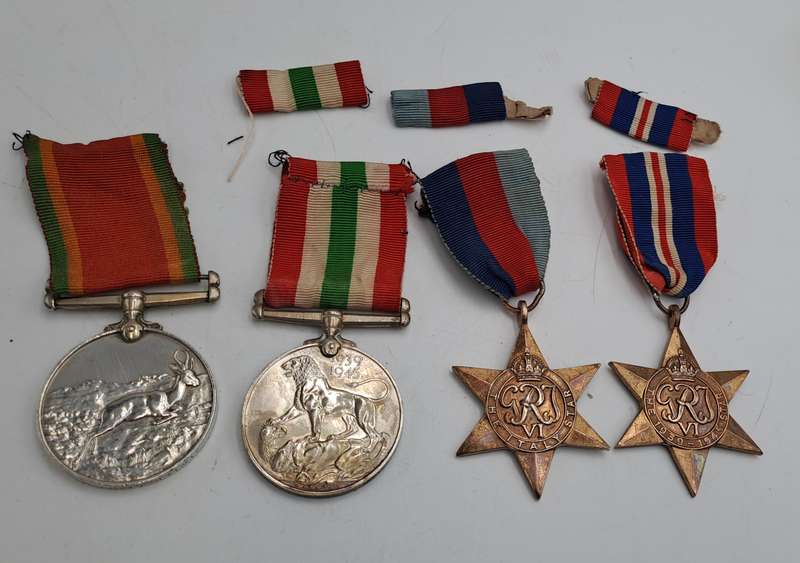 4 WW2 Medals issued to P.J Engelbrecht 313811