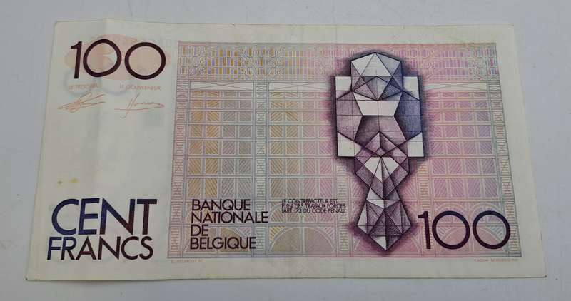 1986-1989) Belgium 100 Francs Bank note