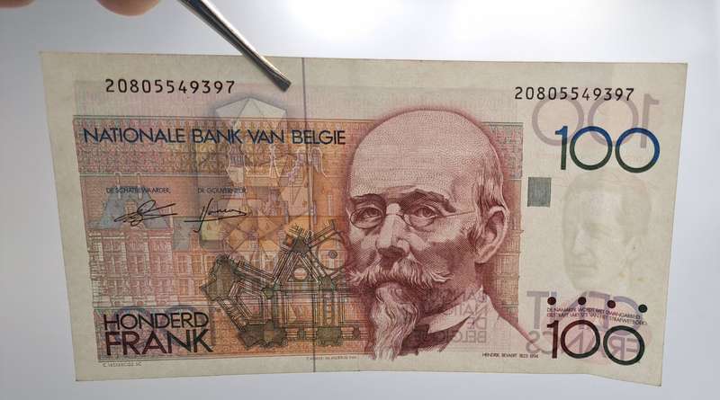1986-1989) Belgium 100 Francs Bank note