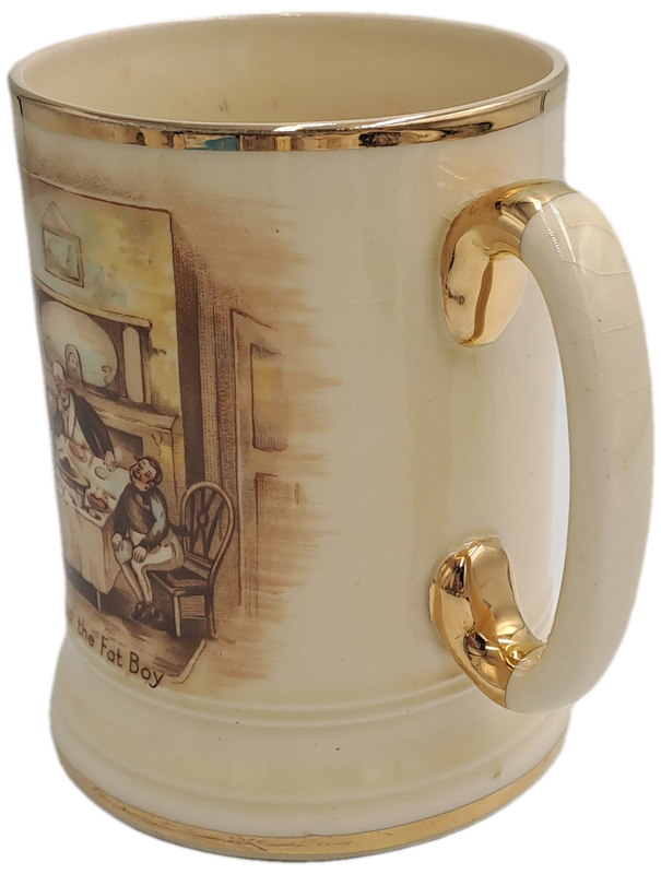 Vintage Arthur Wood Porcelain Tankard No 3752 Mary and the Fat Boy.