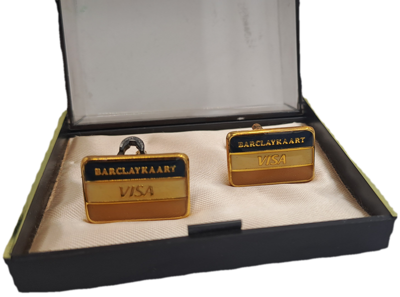 Old South Africa BARCLAYKAART(Afrikaans) Cufflinks in case