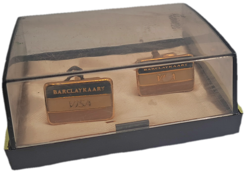 Old South Africa BARCLAYKAART(Afrikaans) Cufflinks in case