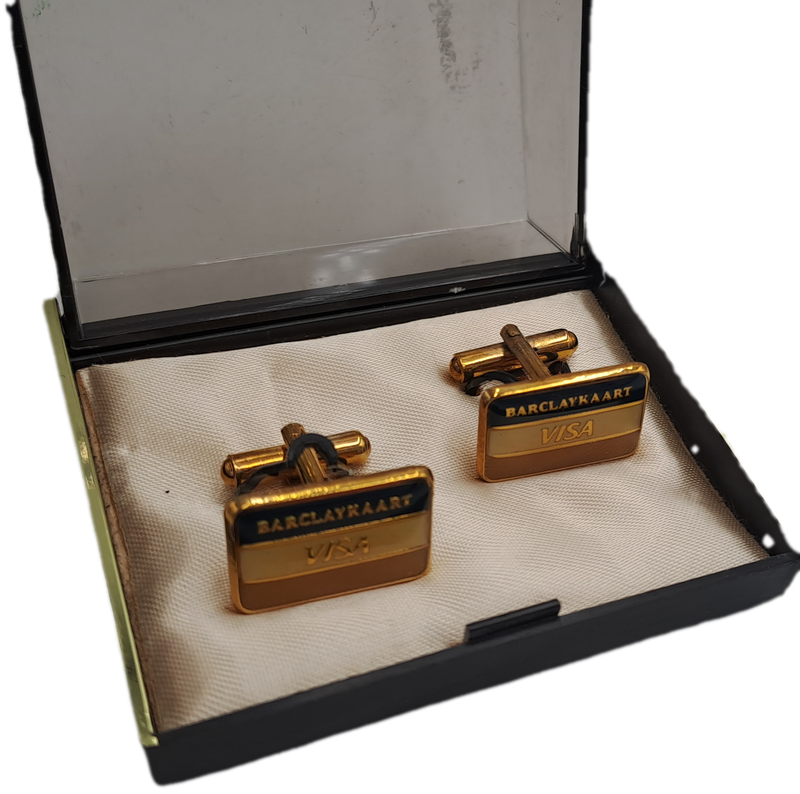 Old South Africa BARCLAYKAART(Afrikaans) Cufflinks in case