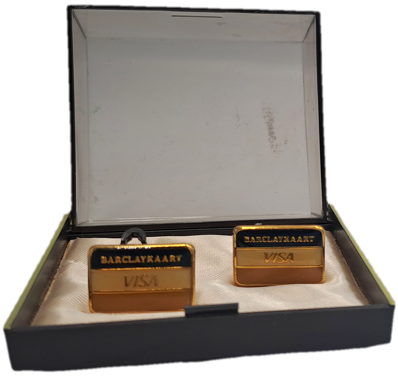 Old South Africa BARCLAYKAART(Afrikaans) Cufflinks in case