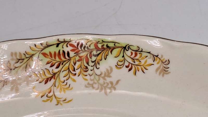 Vintage GRINDLEY Creampetal Gravy Boat with Saucer (Boat has a hairline crack)