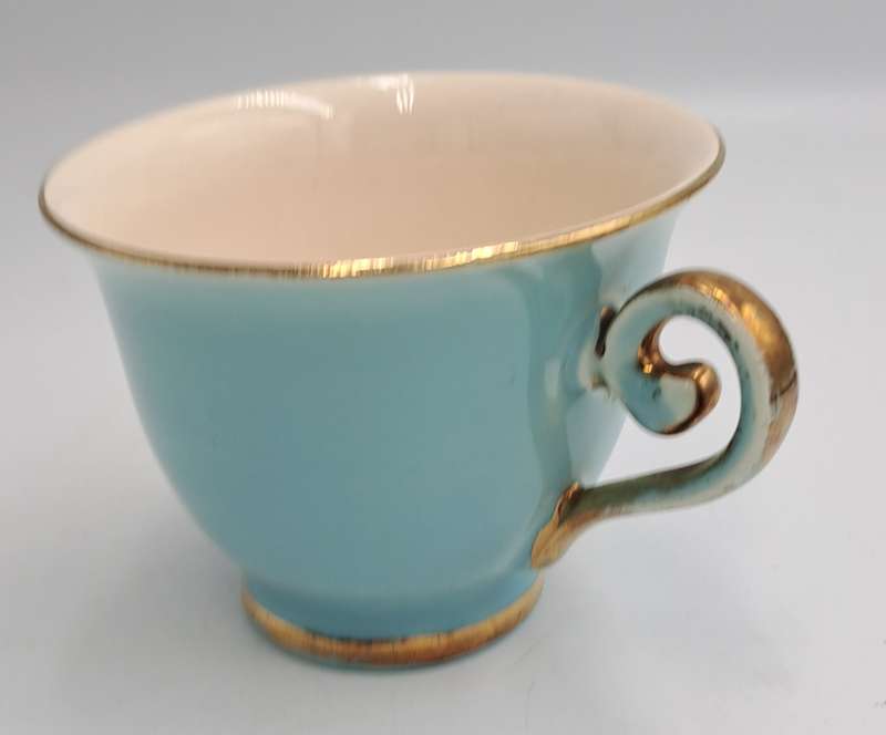 Vintage Flora Gouda Blue Tea Cup -Holland -