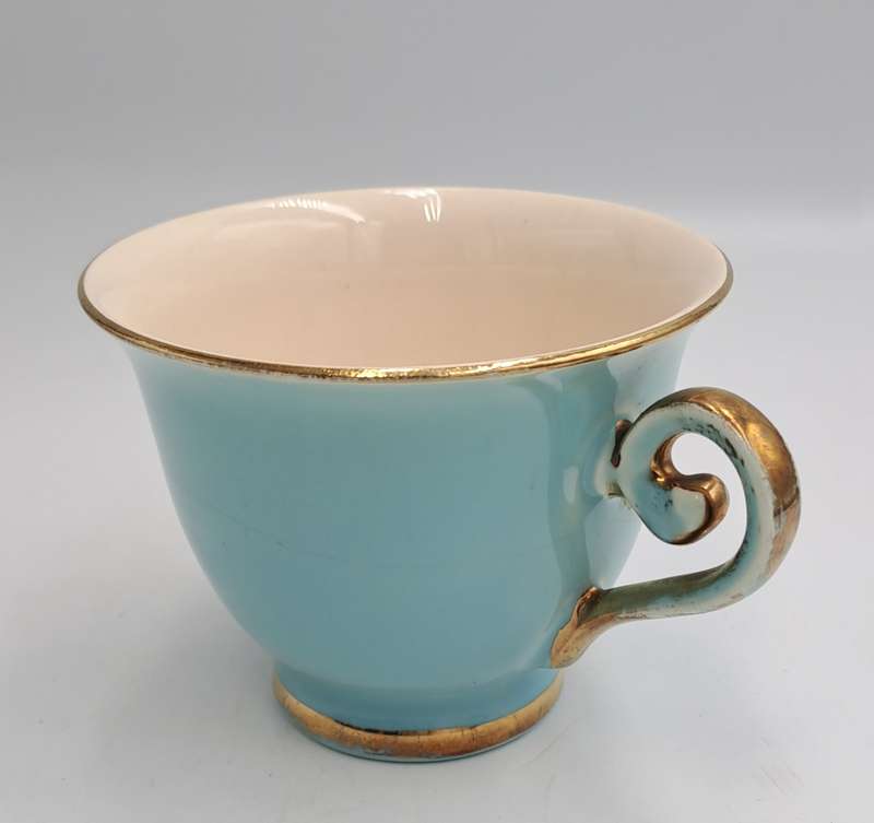 Vintage Flora Gouda Blue Tea Cup -Holland -