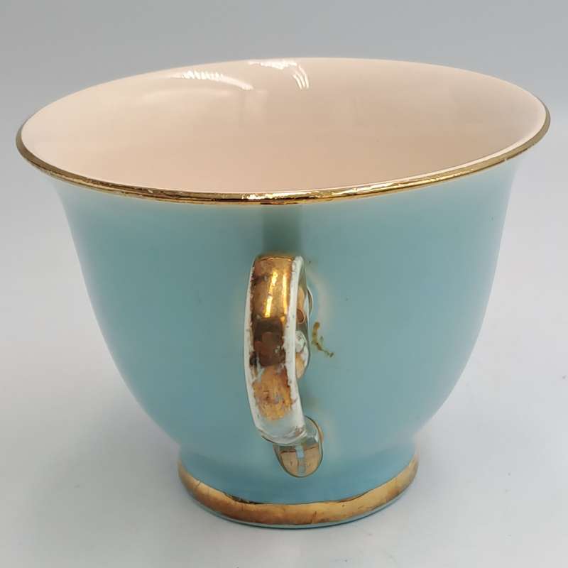 Vintage Flora Gouda Blue Tea Cup -Holland -