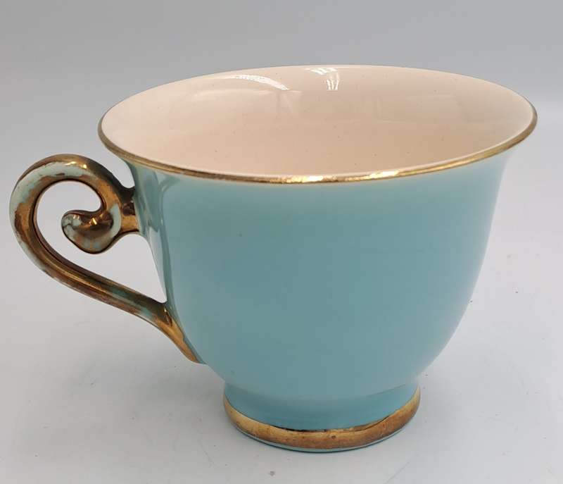 Vintage Flora Gouda Blue Tea Cup -Holland -