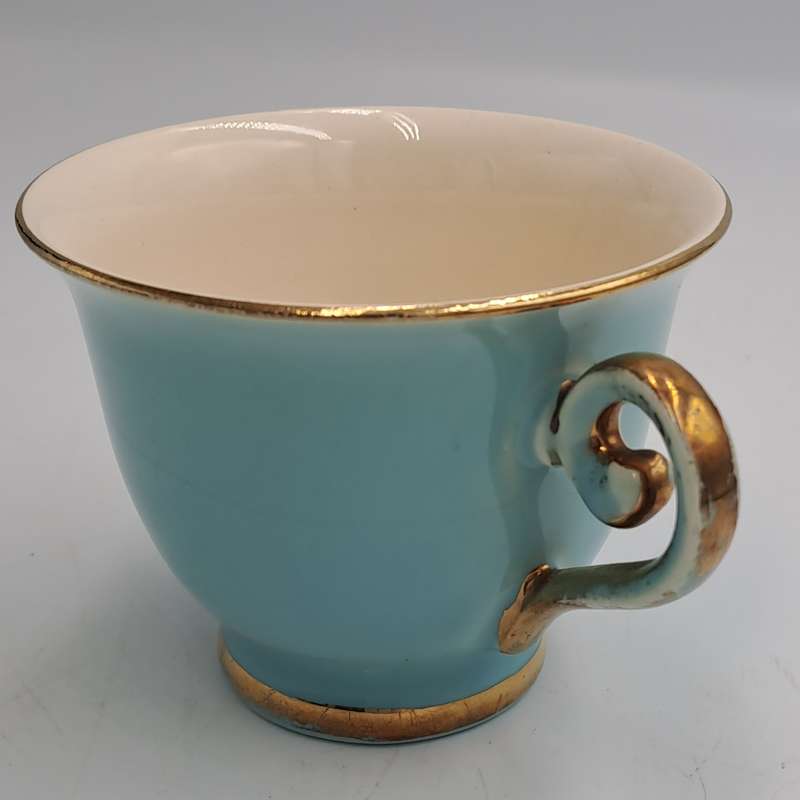 Vintage Flora Gouda Blue Tea Cup -Holland -