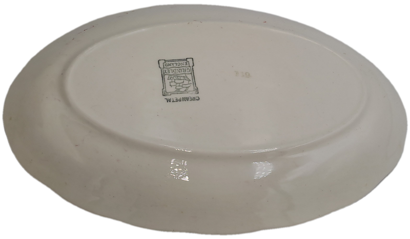Vintage GRINDLEY Creampetal Gravy Boat with Saucer (Boat has a hairline crack)