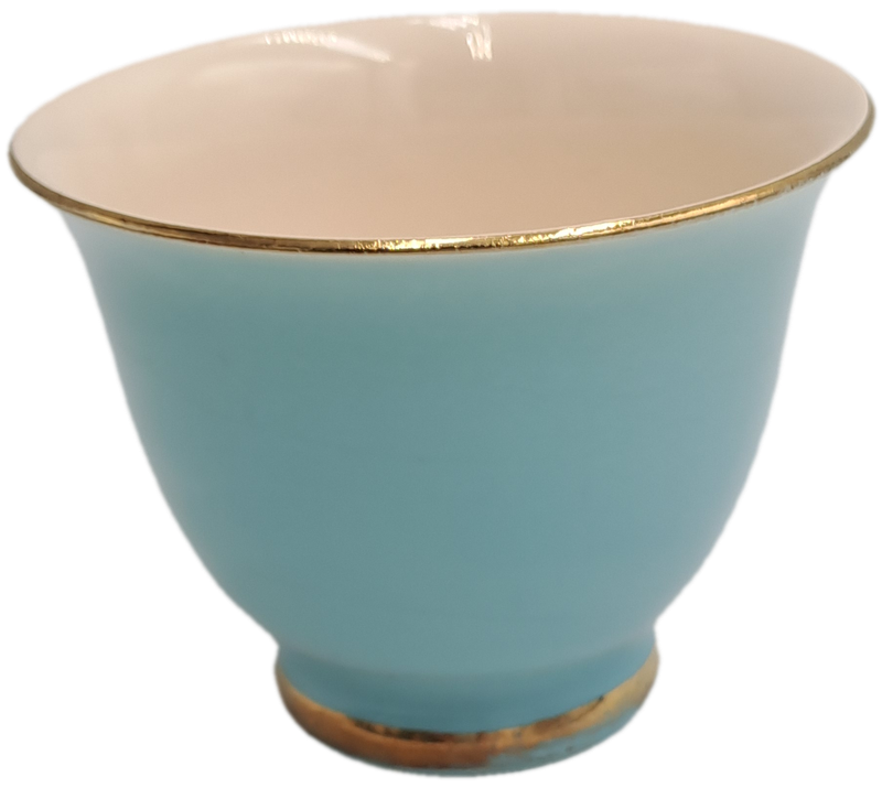 Vintage Flora Gouda Blue Tea Cup -Holland -