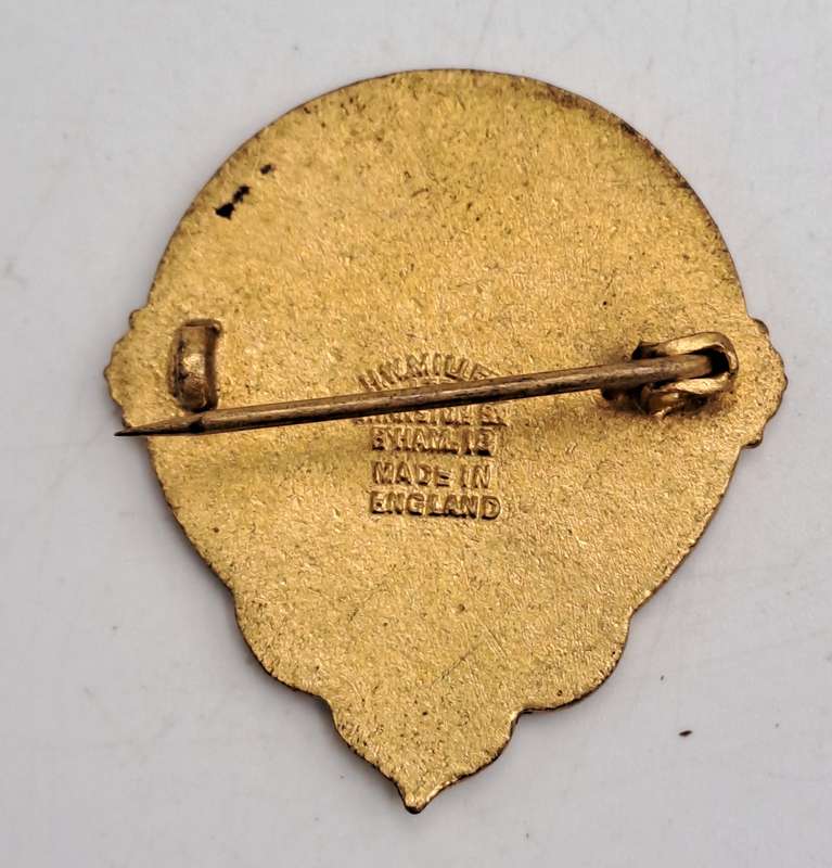 Vintage N.R Roan Antelope Bowling Club  Pin /Badge - Brass and Enamel
