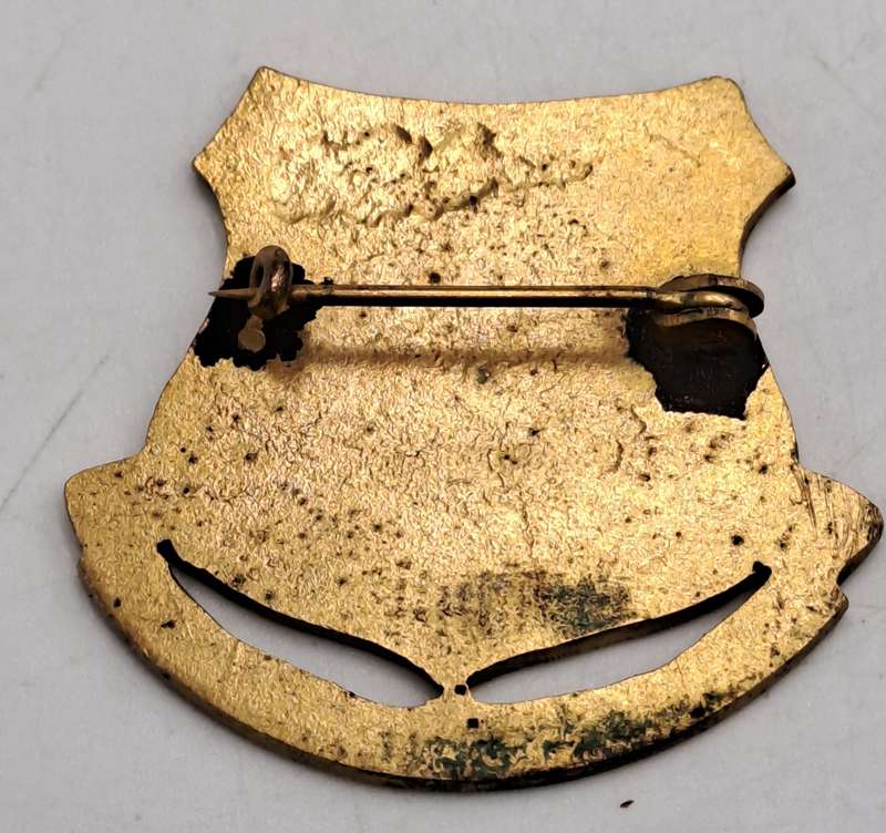 Vintage Pretoria West Bowling Club Pin /Badge - Brass and Enamel