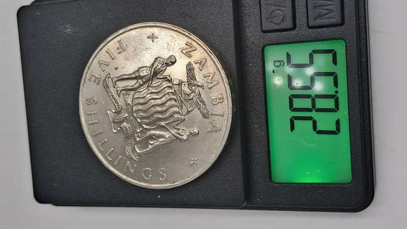 1965 Zambia  5 Shillings Independence