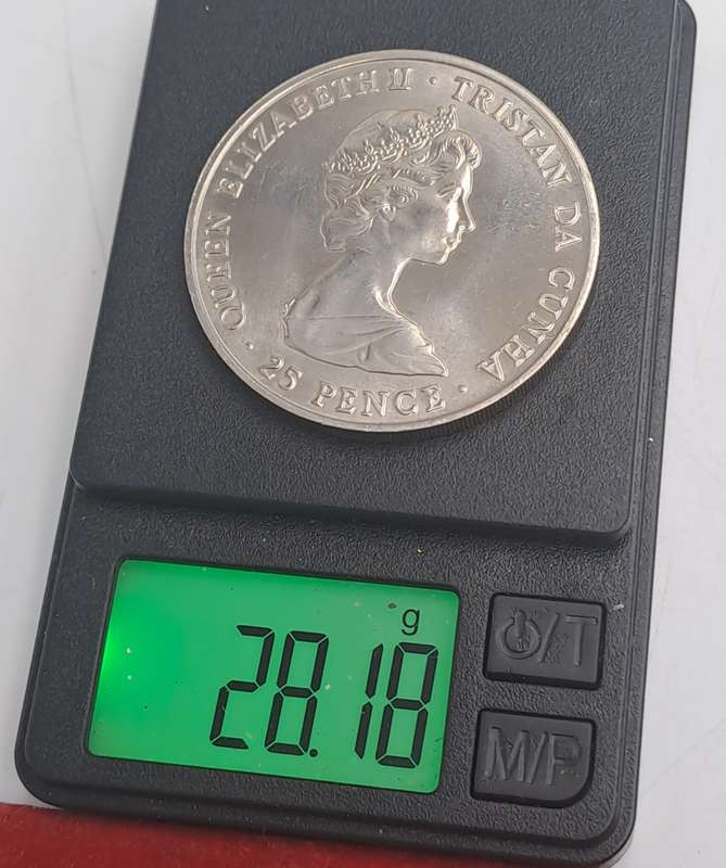 1980 -United Kingdom - 25 Pence -Tristan da Cunha-  Elizabeth II Queen Mother Birthday