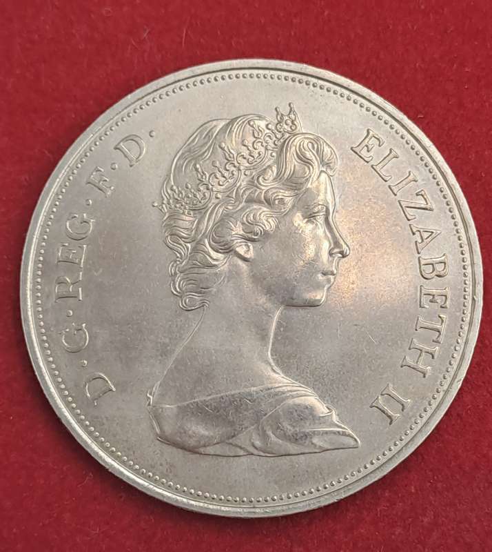 1972 United Kingdom 25 New Pence - Elizabeth II Silver Wedding, Silver Proof