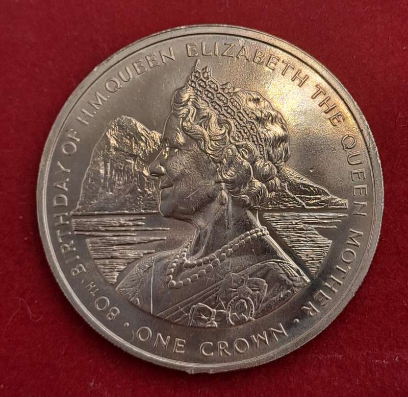 1980 Gibraltar 1 Crown 80th anniversary of the birth of the Queen Mother.Commemorative issue