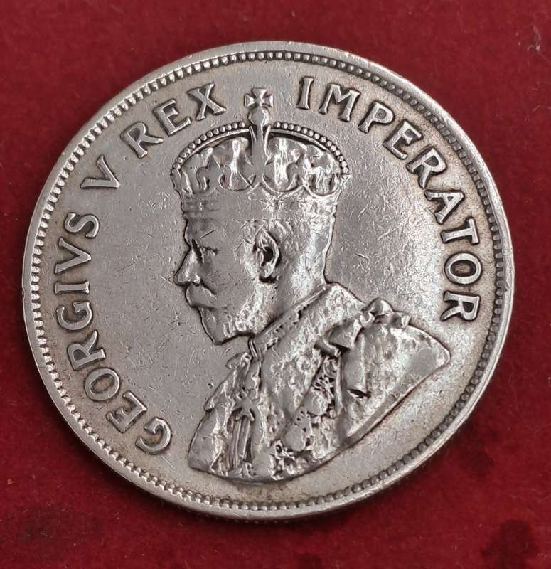 1932 South Africa  .800 SILVER -2½ Shillings - George V 2½ Shillings, SUID-AFRIKA