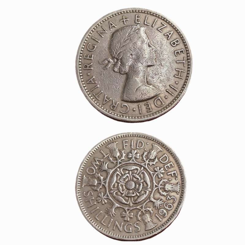 1963 United Kingdom  2 Shillings - Elizabeth II