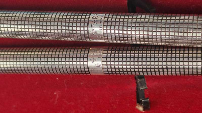 Rare Vintage Parker Cisele 75 Sterling Silver Pen and Pencil set Made in the USA