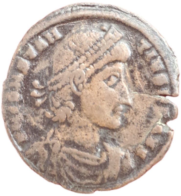 Ancient Roman Coin CONSTANTIUS II Centenniolis 336-360 A.D. GALDIATOR HORSEMAN WAR BATTLE