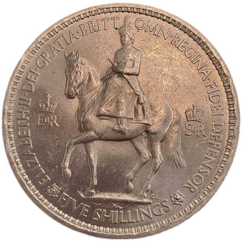 1953 United Kingdom 5 Shillings - Elizabeth II Coronation