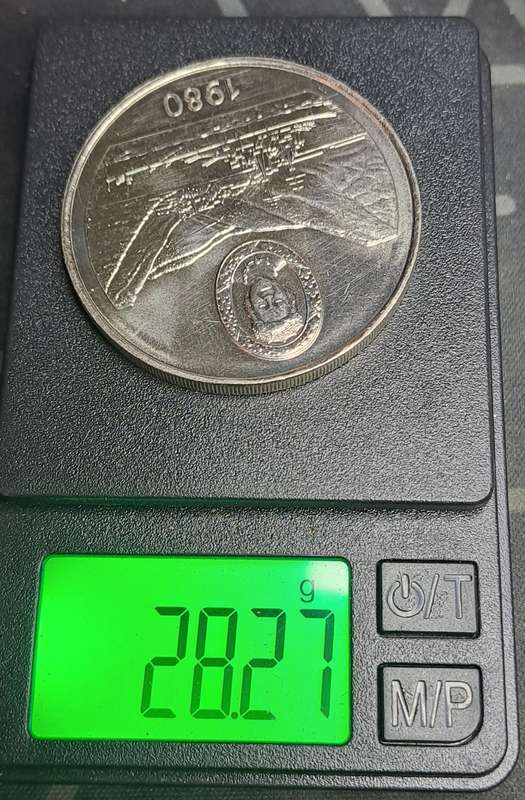 1980 25 Pence British Overseas Territories  Saint Helena, - Elizabeth II Queen Mother