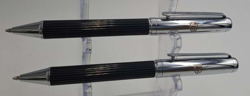 2 Corporate Gift Pens with Parker Refills Standard Bank Branded - Made in Taiwan -In Cases