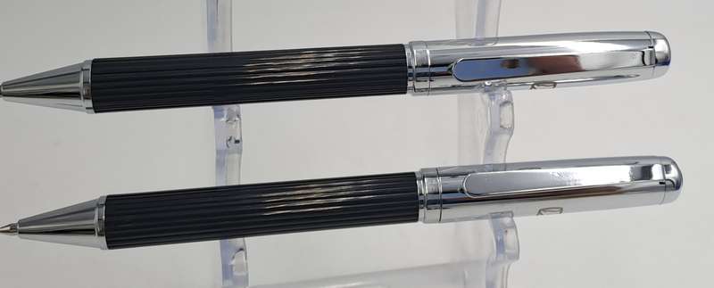 2 Corporate Gift Pens with Parker Refills Standard Bank Branded - Made in Taiwan -In Cases