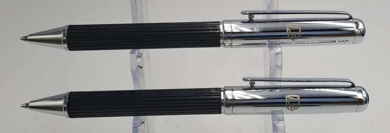 2 Corporate Gift Pens with Parker Refills Standard Bank Branded - Made in Taiwan -In Cases