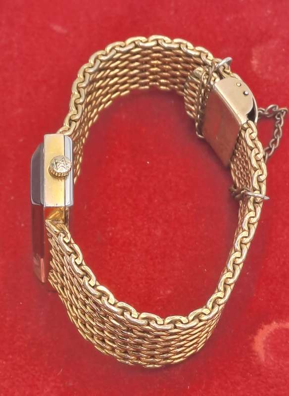 Vintage Swiss Made Delfin Edox Ladies watch Gold Tone Mechanical Ladies watch-Working
