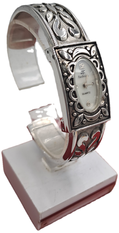 Vintage Ladies Hinged Bracelet Quartz Watch -Working
