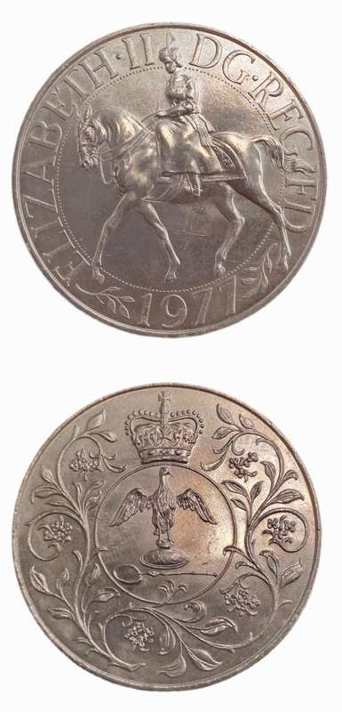 1977 United Kingdom - 25 New Pence - Elizabeth II Silver Jubilee