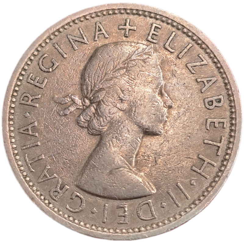 1965 Great Britain 2 Shillings - Elizabeth II 1st portrait, no 'BRITTOMN'