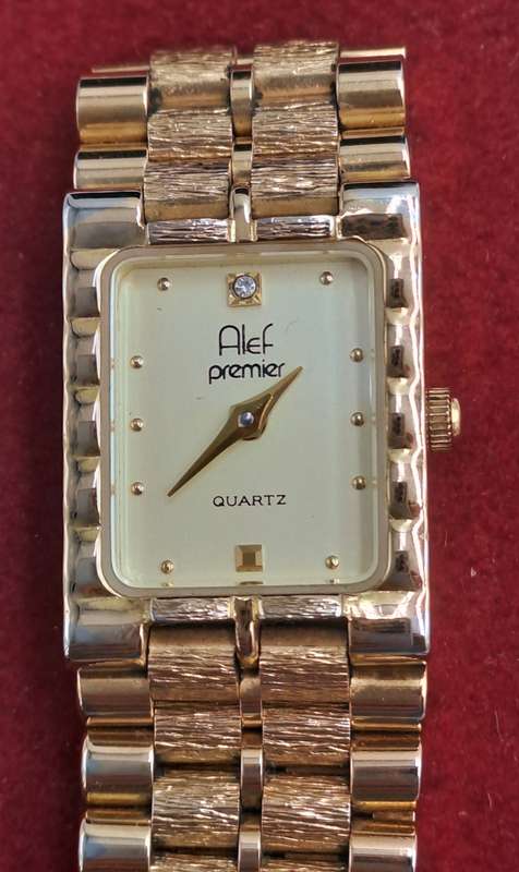 Pre-Owned Vintage Ladies ALEF Premier Gold Plated Watch -Boxed-Working