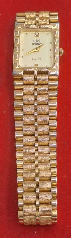 Pre-Owned Vintage Ladies ALEF Premier Gold Plated Watch -Boxed-Working