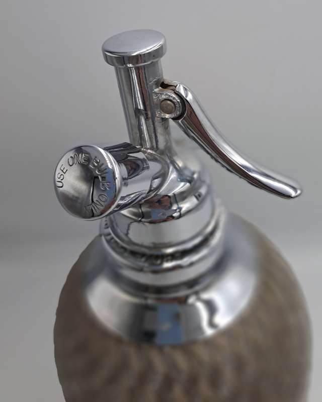 Vintage Seltzer Bottle Sparklets London with 27 Bulbs Missing Bulb Holder