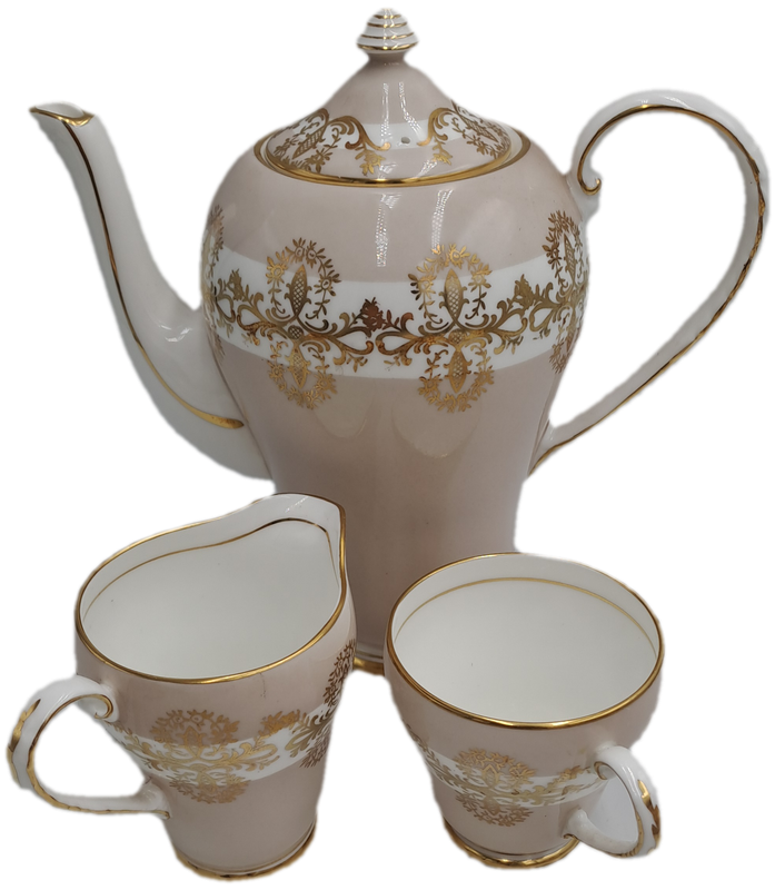 Beautiful 16pc Vintage Royal Grafton Fine bone China Tea set -Gold Trim -Mint Condition