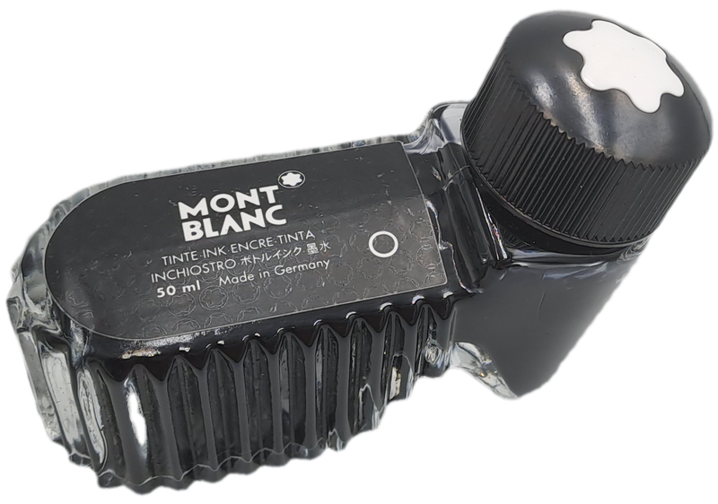 Pre-owned Mont Blank 50ml Black Ink -Still Full