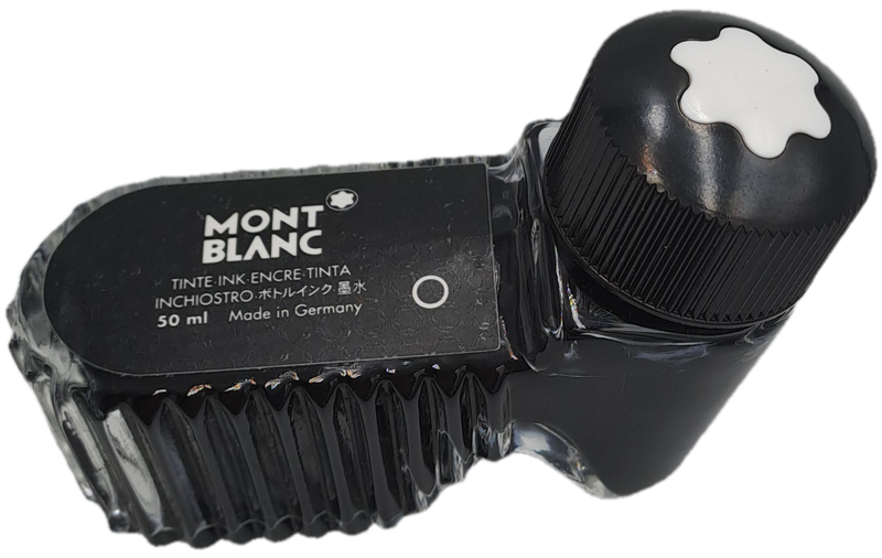 Pre-owned Mont Blank 50ml Black Ink -Still Full
