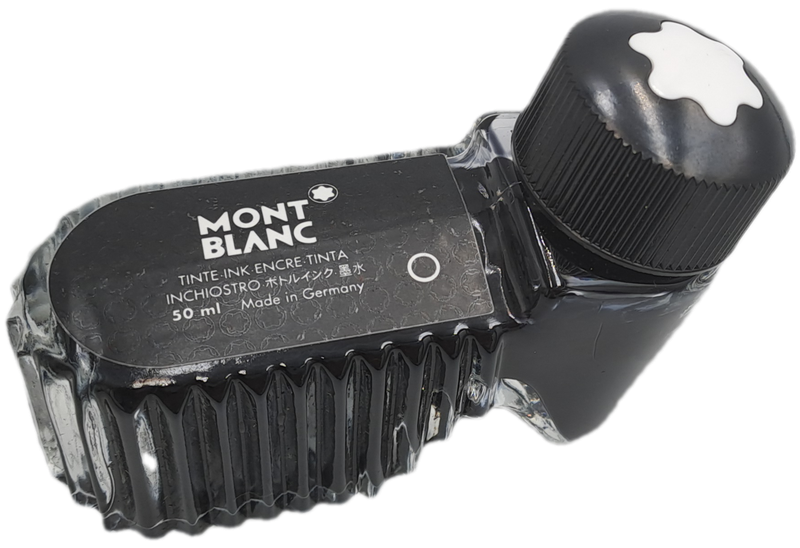 Pre-owned Mont Blank 50ml Black Ink -Still Full