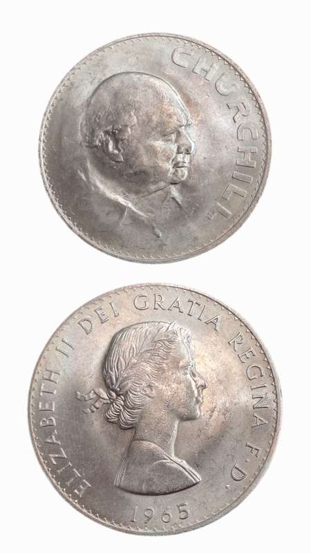 1965  United Kingdom  1 Crown - Elizabeth II Churchill