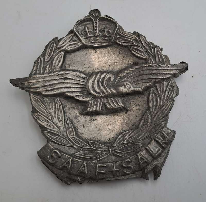 Vintage WWII SAAF-SALM Pewter or lead Paper weight? 9,5cm x 9,5cm
